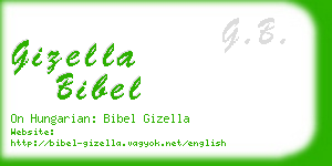 gizella bibel business card